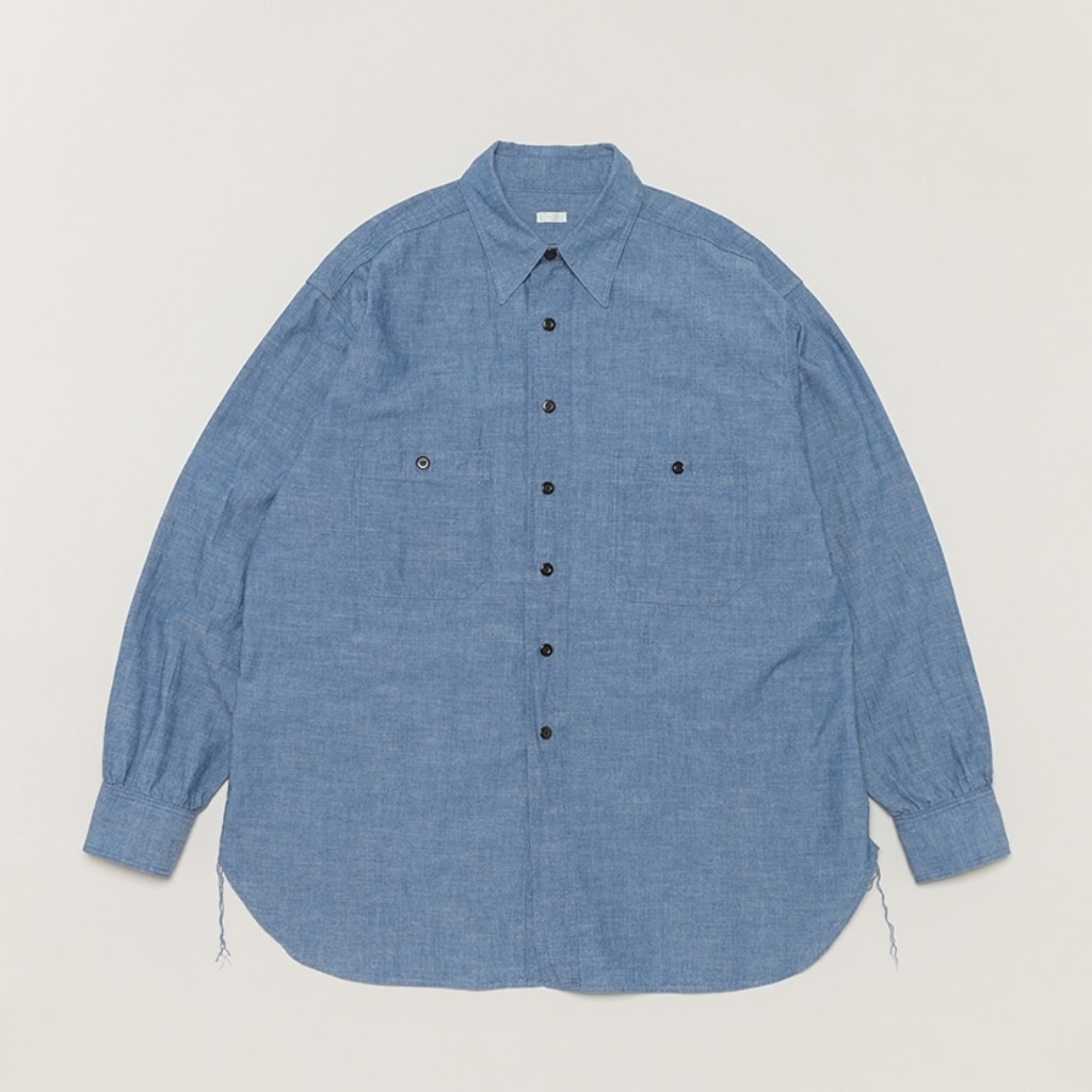 BB Washed Chambray Shirt(1(MEN) Indigo/インディゴ): A.PRESSE