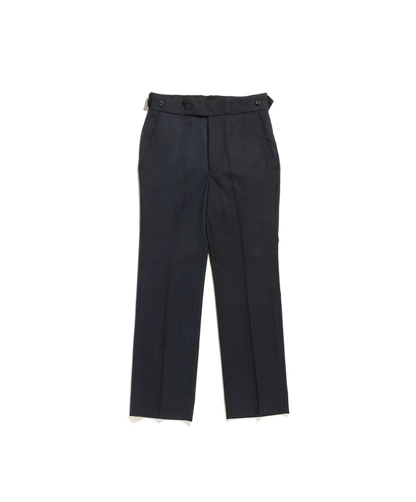 Side Tab Trouser-Wool Gabardine/Uneven Dye(XS(MEN) Navy/ネイビー