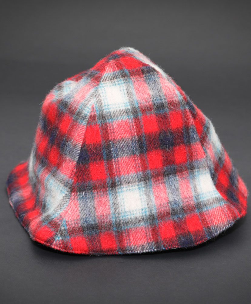 Tulip Hat(ONE(MEN) Red Check/レッドチェック): Saravah