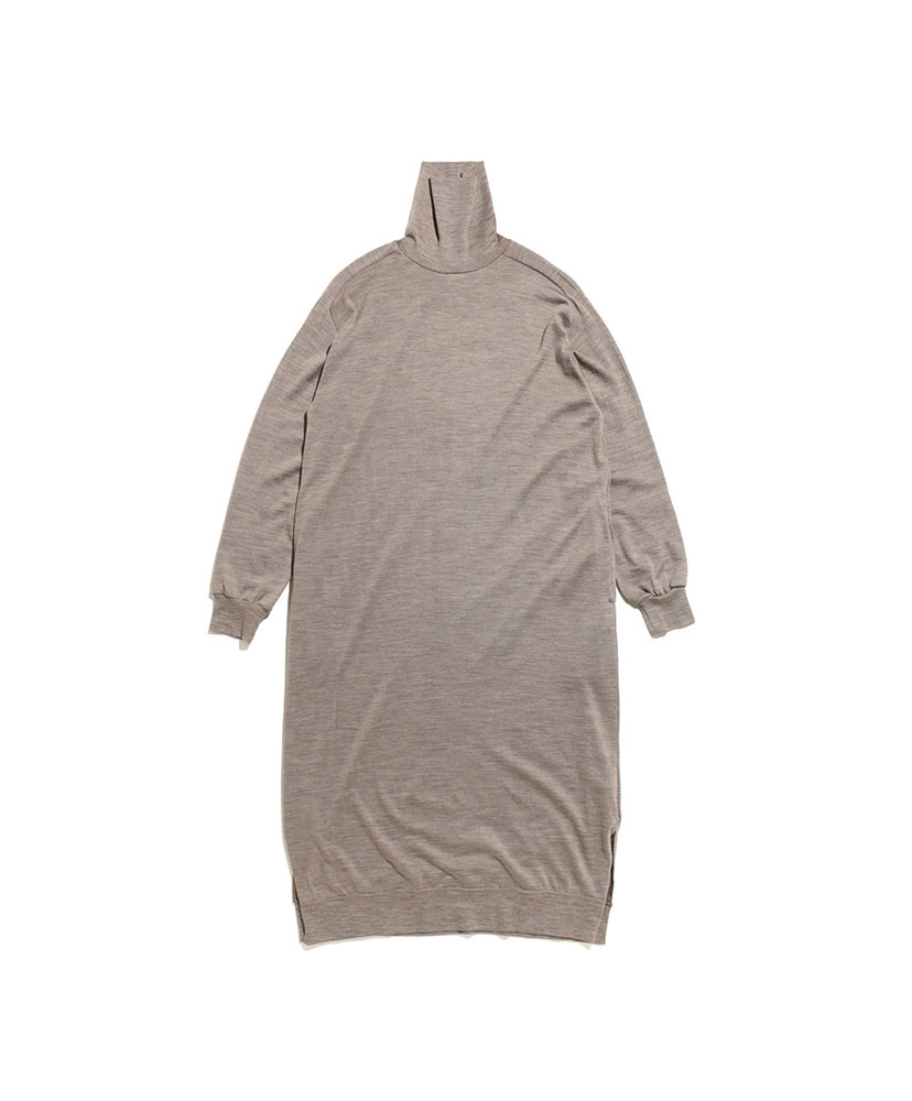 Wool Turtle Neck Dress(0(WOMEN) Heather Grey Beige/ヘザーグレー