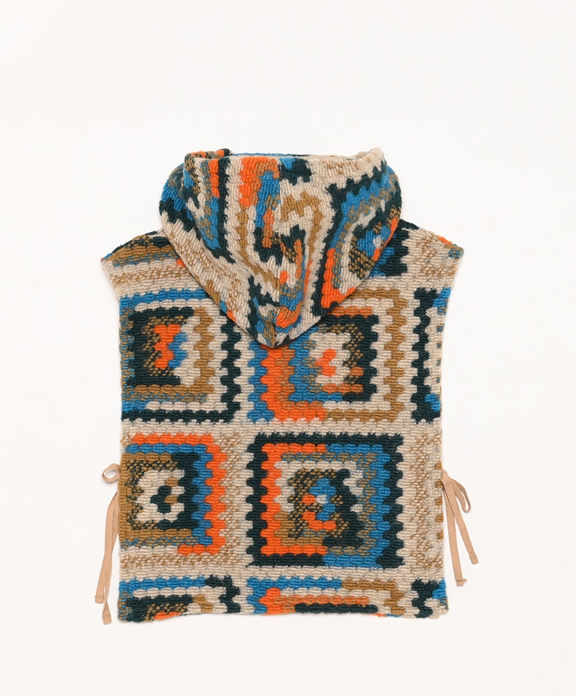 Hooded Interliner-Poly Wool Crochet Knit Multi/マルチ ONE(MEN)