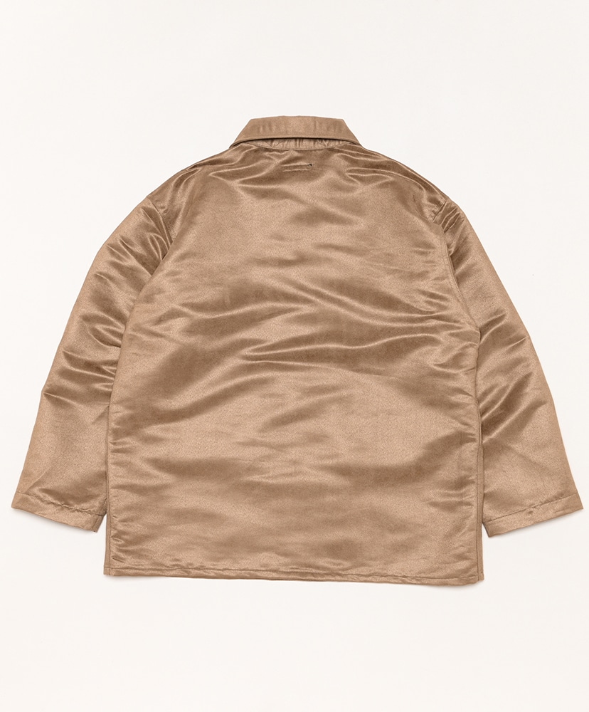 BA Shirt Jacket-Polyester Fake Suede Khaki/カーキ L(MEN)