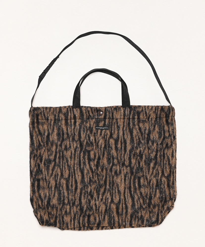 CARRY ALL TOTE/Bark Jacquard/Brown×Black