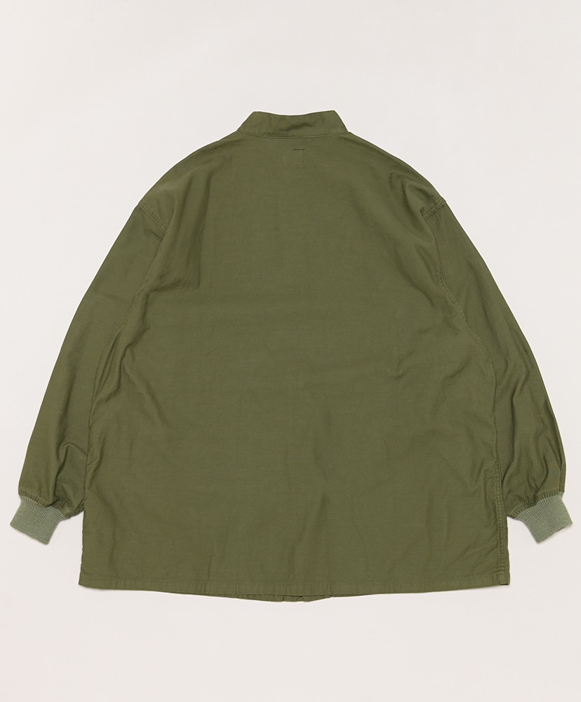 S.C. Army Shirt-Back Sateen Olive/オリーブ S(MEN)