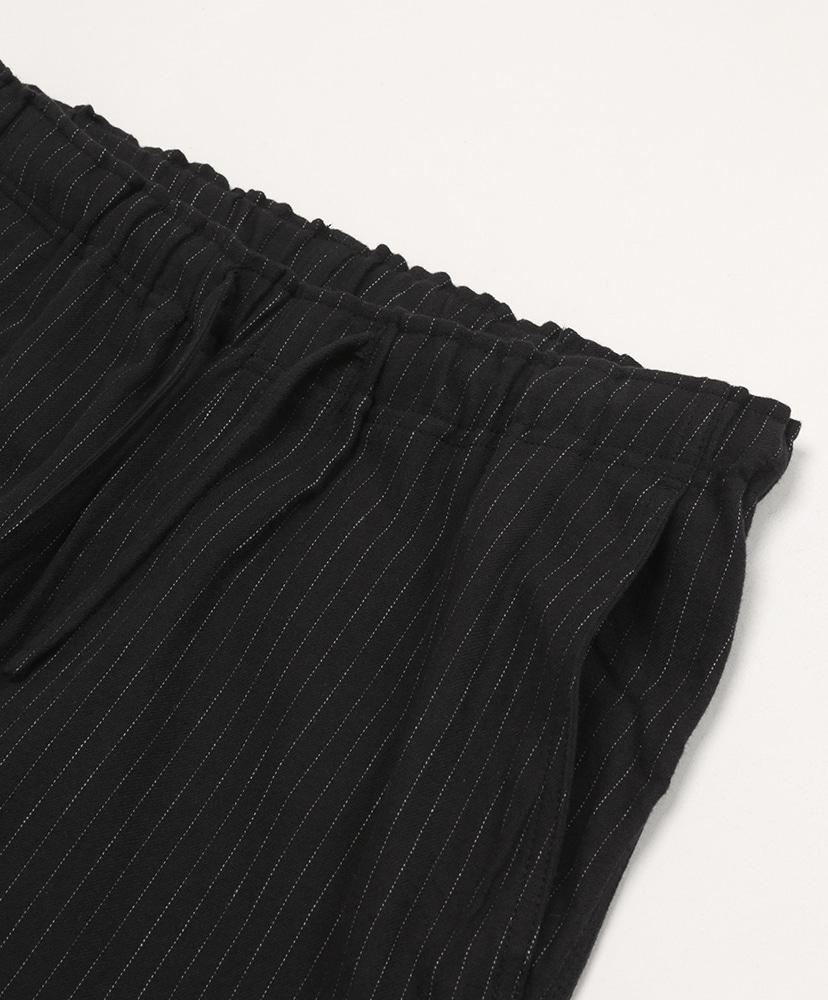 String Work Pant-C/L/W Pin Stripe Twill Black/ブラック XS(MEN)