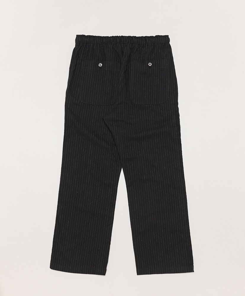 String Work Pant-C/L/W Pin Stripe Twill Black/ブラック XS(MEN)