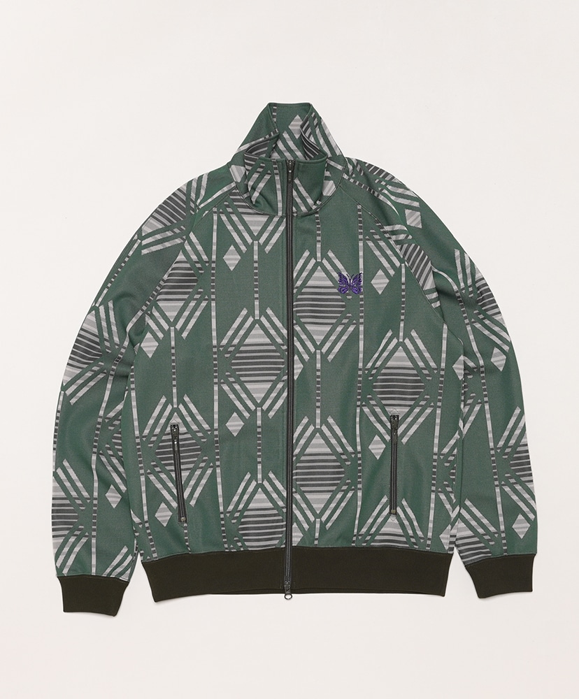 Track Jacket-Poly Jq.(S(MEN) Feather/フェザー): NEEDLES