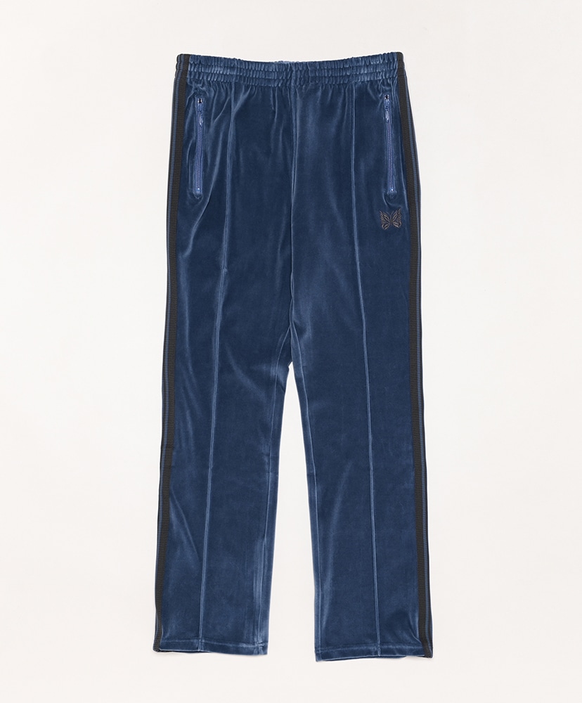 Narrow Track Pant-C/Pe Velour Blue