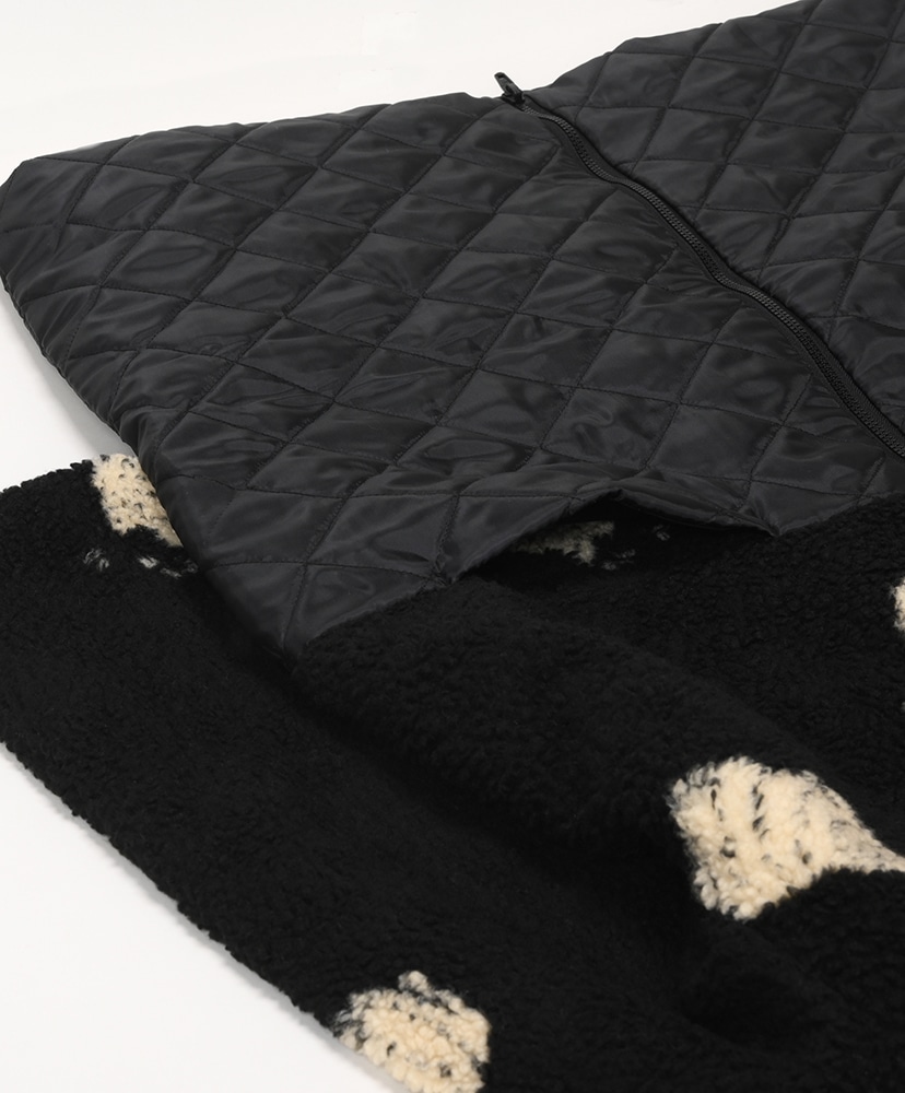 Quilting Coat-Sheep&Lamb(2(WOMEN) Black/ブラック): FARFIELD ORIGINAL