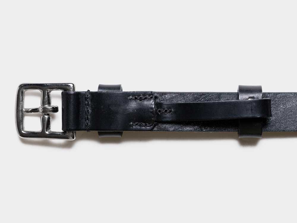B0016 22mm Double Loop Belt-Bridle Black/ブラック 30(MEN)
