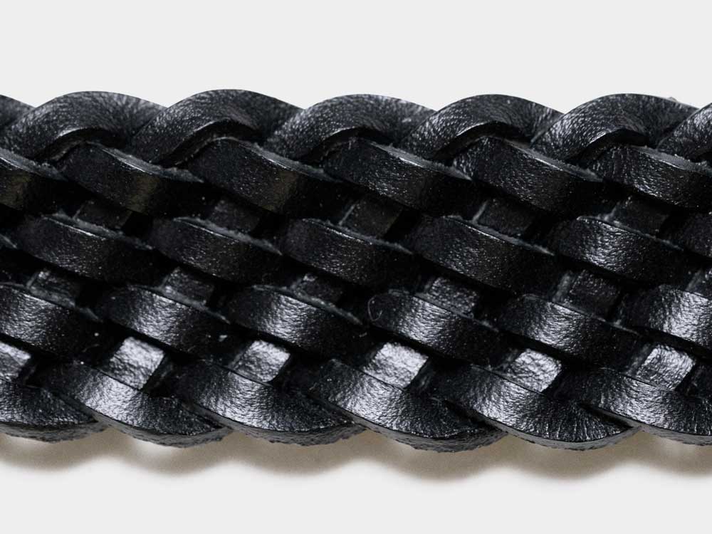 P0058 28mm Basket Weave Plaited Belt Black/ブラック 30(MEN)