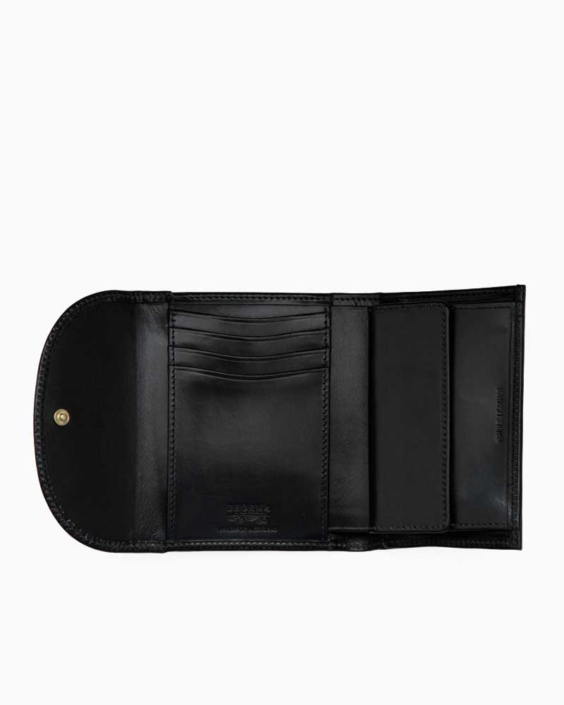 S0007 3fold Wallet-Bridle Leather Black/ブラック ONE