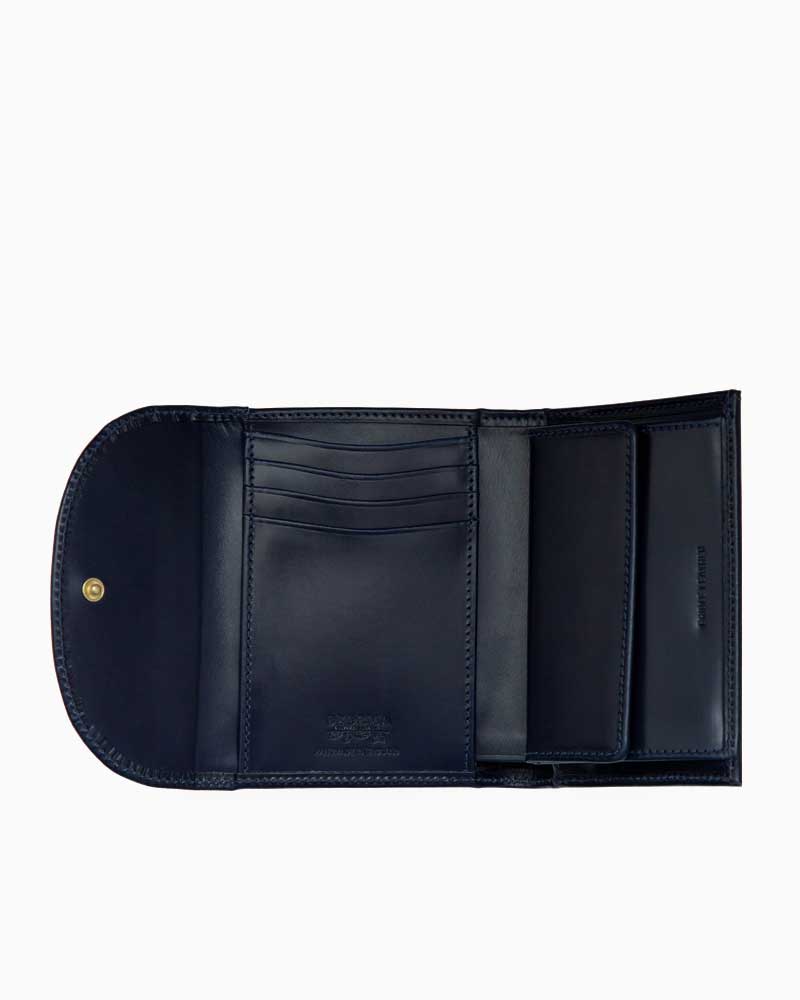 S0007 3fold Wallet-Bridle Leather Navy/ネイビー ONE