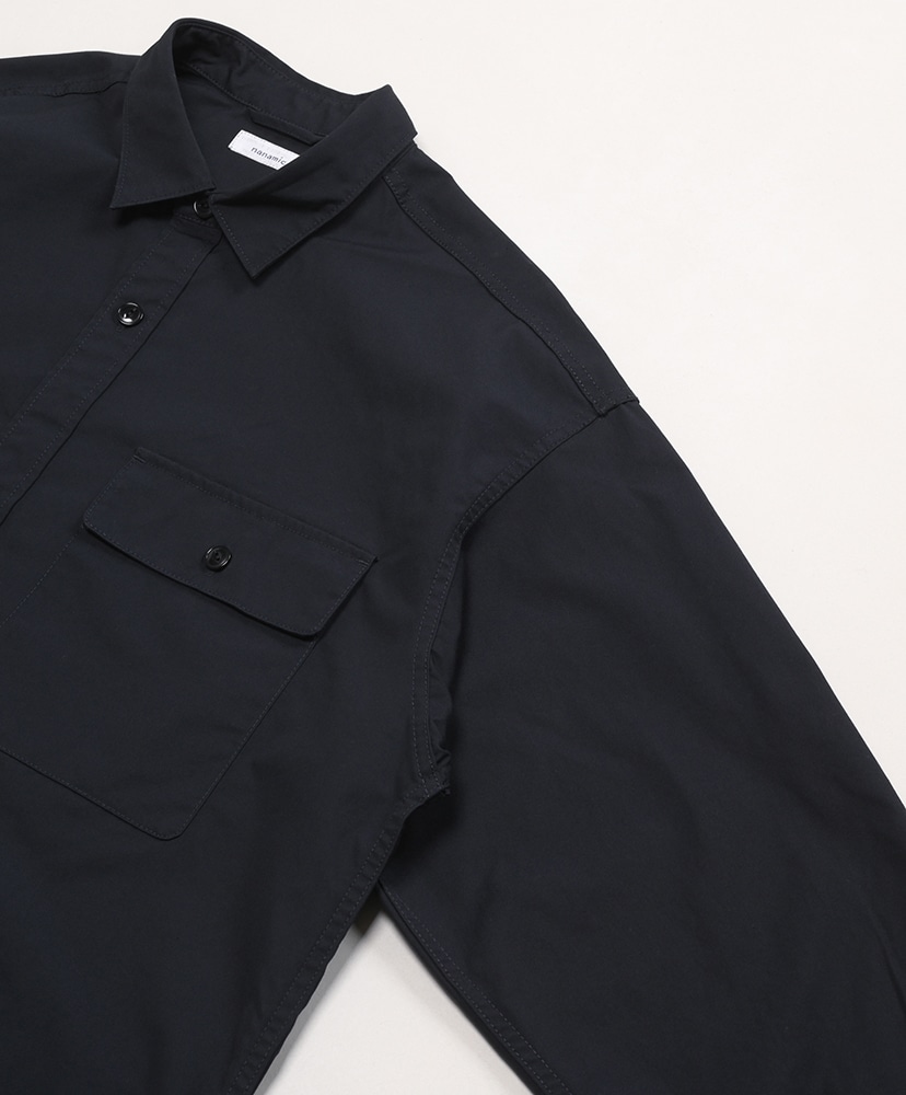 Utility Light Wind Shirt(S(MEN) N/ネイビー): nanamica