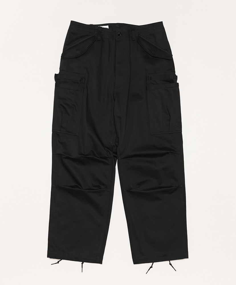 Overgrown Pants-Military Satin(M(MEN) Black/ブラック): SASSAFRAS