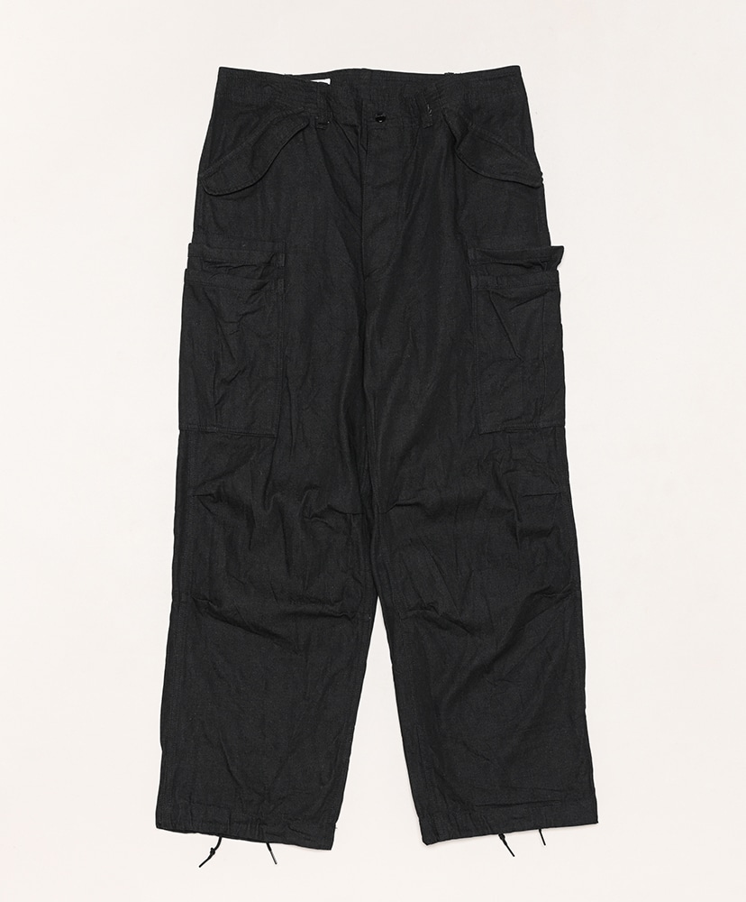 Overgrown Pants-11oz Denim(L(MEN) Black/ブラック): SASSAFRAS