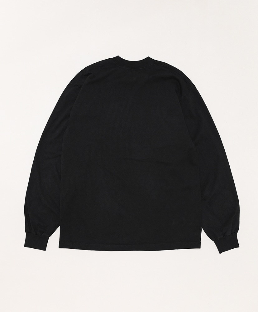 6.5oz Long Sleeve Garment Dye Crew Neck T-Shirt Black/ブラック L(MEN)