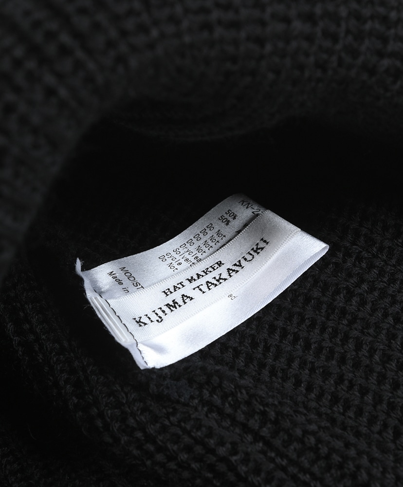 KN-232801 Knit Deck Cap Black/ブラック FREE
