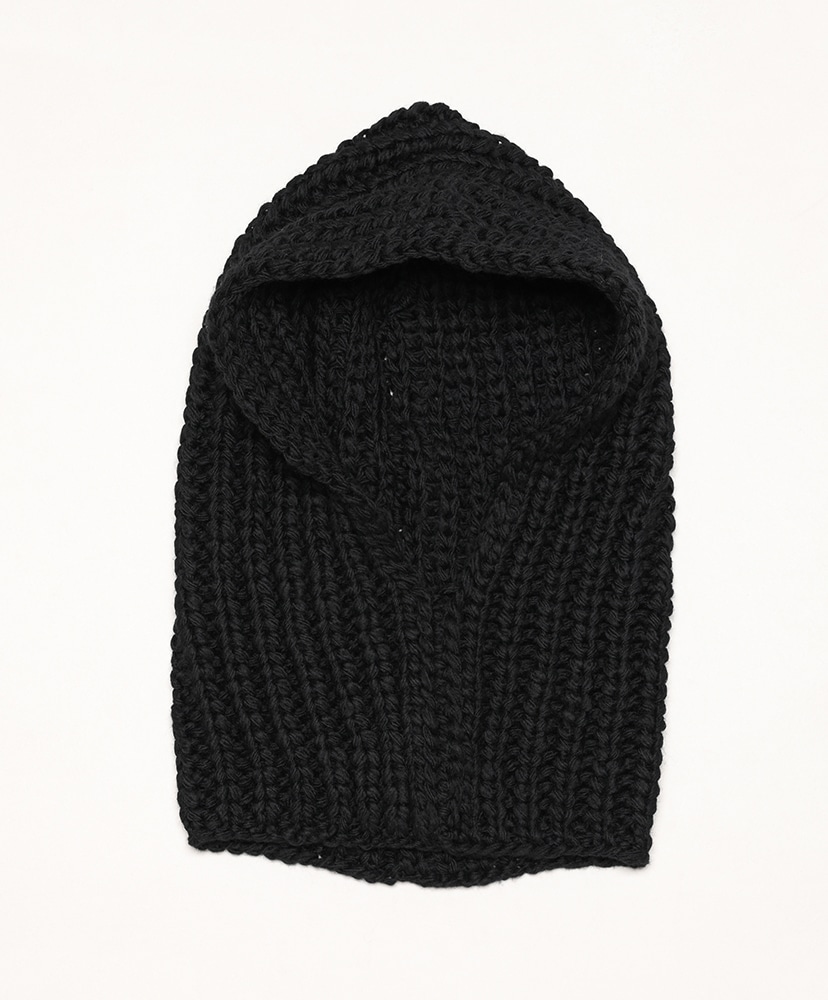 WKN-232915 Wool Knit Hood(FREE(WOMEN) Black/ブラック): KIJIMA TAKAYUKI