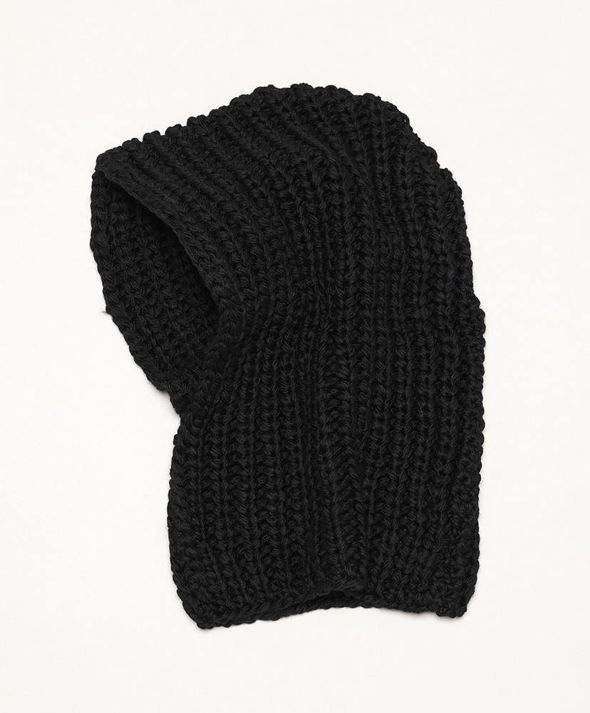 WKN-232915 Wool Knit Hood Black/ブラック FREE(WOMEN)