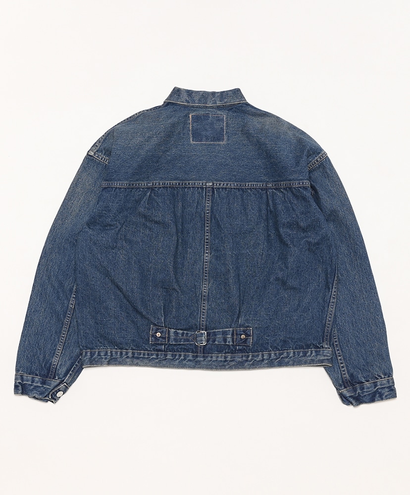 Type1 40's Pleated Front Blouse Used Wash Denim Used/デニムユーズド 1(WOMEN)