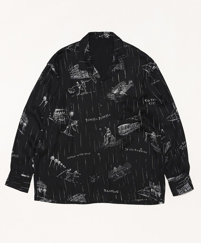 BEAT SKULL IN THE RAIN” Shirt(M(MEN) Black/ブラック): Porter Classic