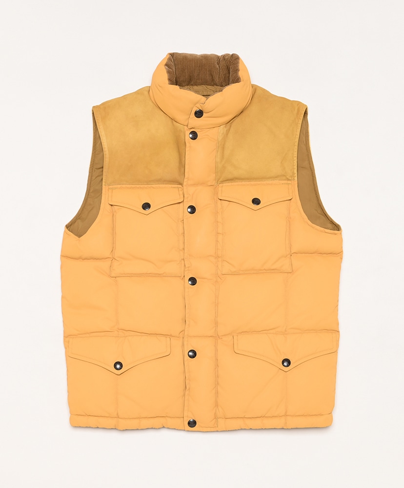 Suede-Yoke Quilted Gilet(L(MEN) Mountain Yellow/マウンテンイエロー