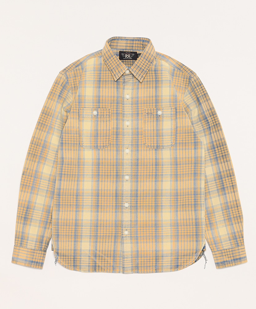 Plaid Woven Work Shirt(L(MEN) Yellow/イエロー): RRL