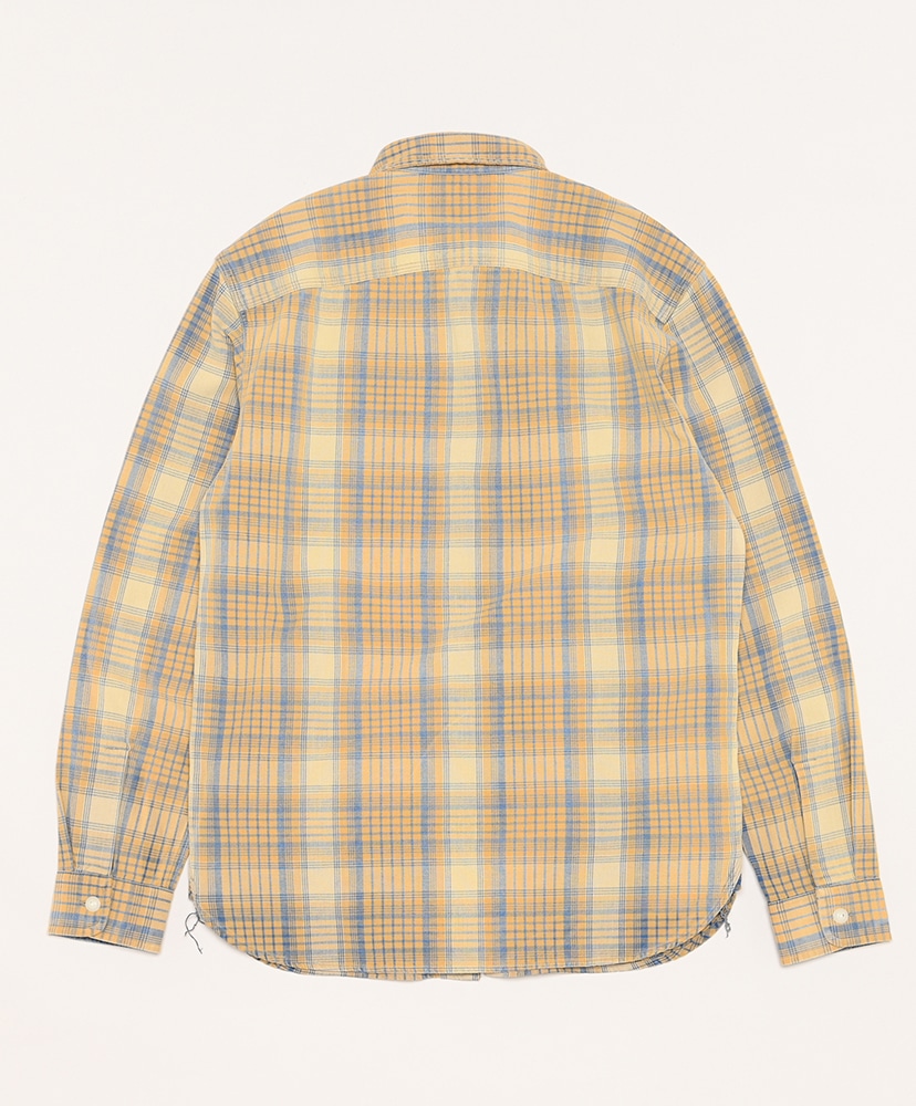 Plaid Woven Work Shirt(L(MEN) Yellow/イエロー): RRL