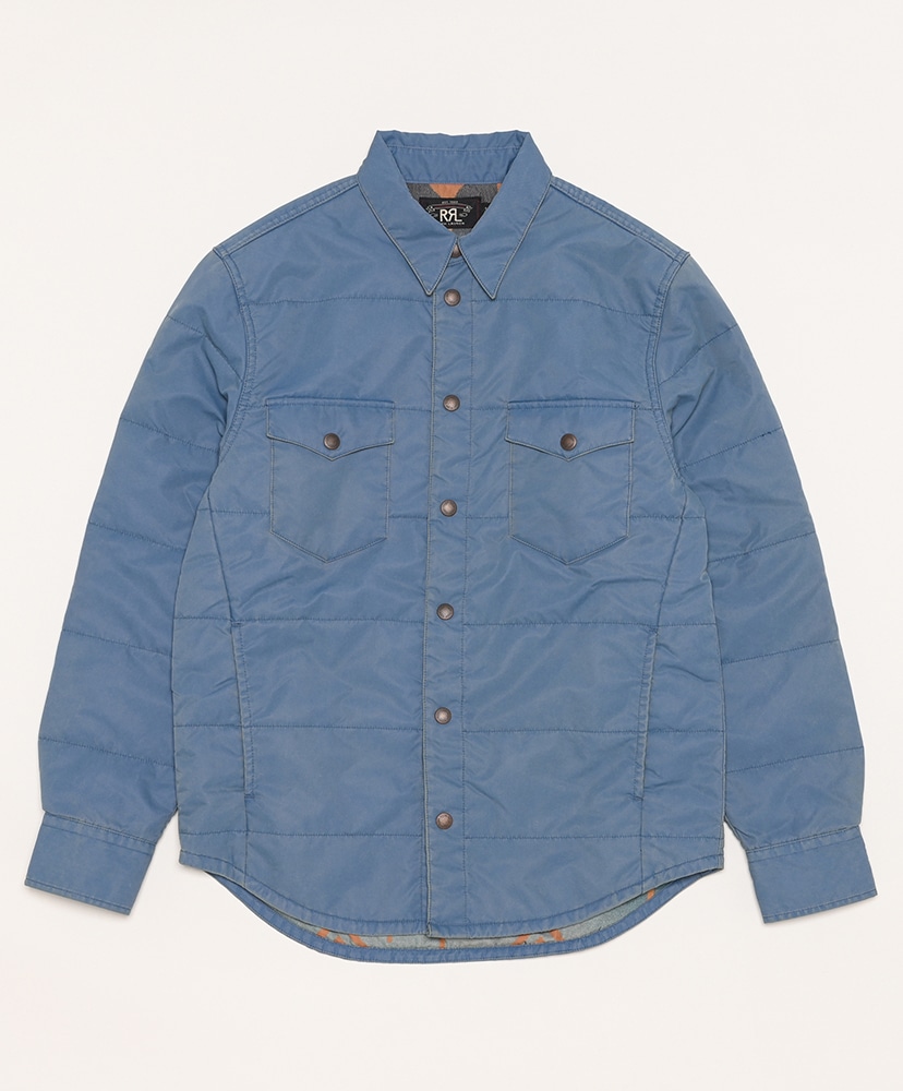 Quilted Twill Western Over Shirt(L(MEN) Blue/ブルー): RRL