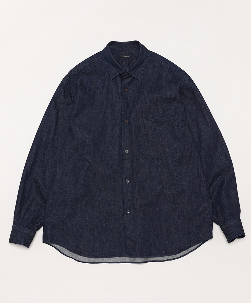 デニムコモリシャツ(1(MEN) Navy/ネイビー): COMOLI