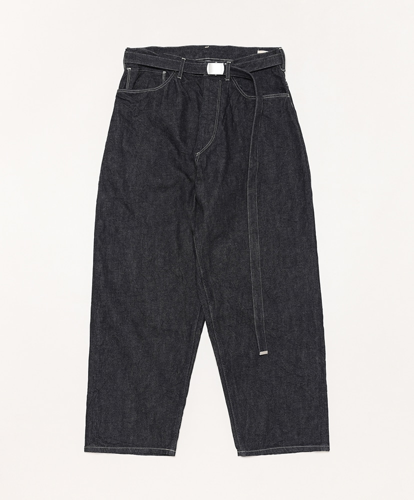 12.9oz Selvage Denim GI-belt Pants(1(MEN) Black Solid/ブラック 
