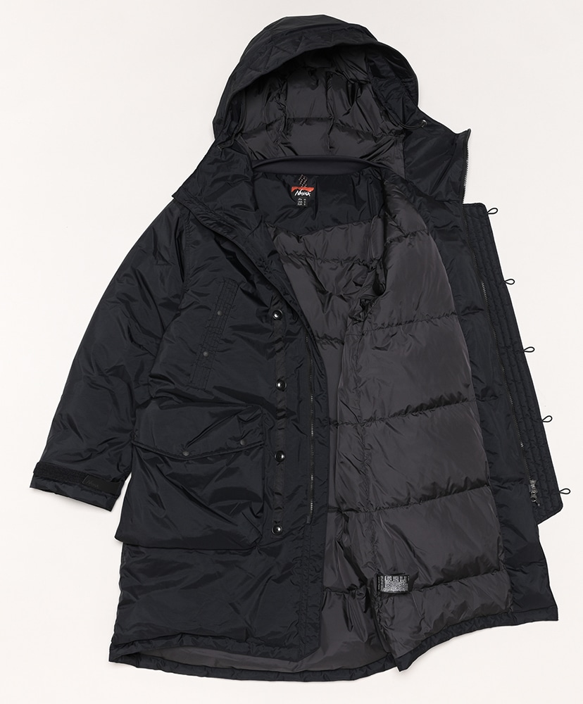 Aurora Down Field Half Coat(L(MEN) Black/ブラック): NANGA