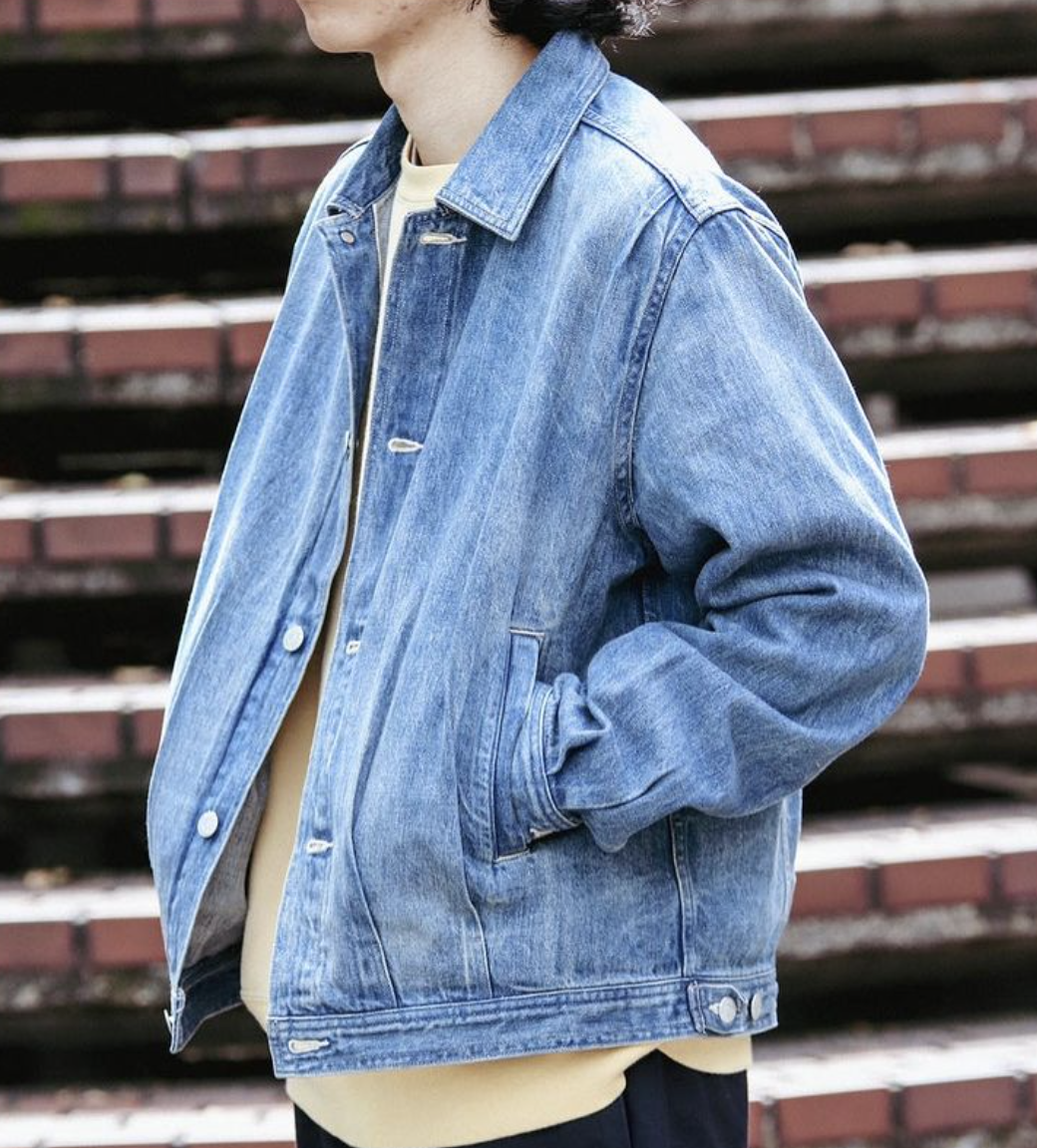 Selvedge Faded Light Denim Blouson(4(MEN) Light Indigo/ライト