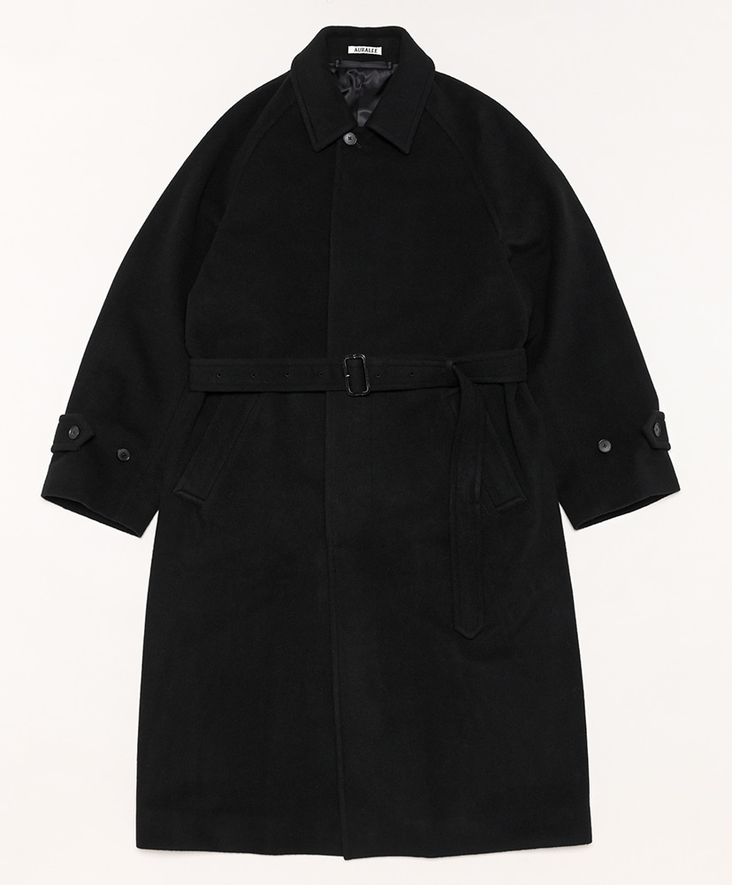 Cashmere Wool Mosser Soutien Collar Coat(3(MEN) Black/ブラック