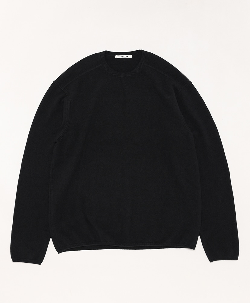 Felted Wool Knit P/O(5(MEN) Black/ブラック): AURALEE