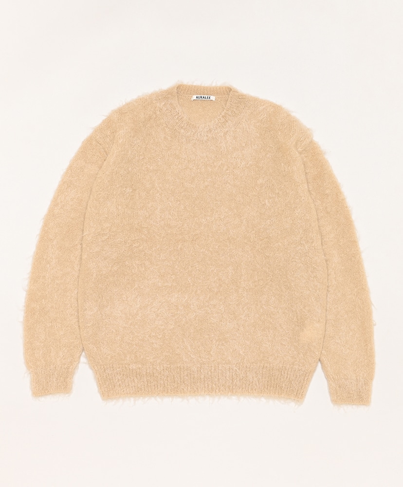 23AW BRUSHED SUPER KID MOHAIR KNIT P O - ニット