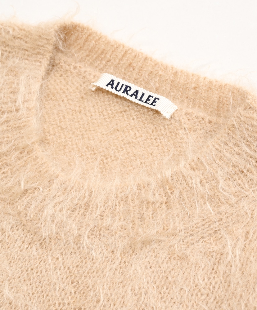 Brushed Super Kid Mohair Knit P/O(3(MEN) Beige/ベージュ): AURALEE