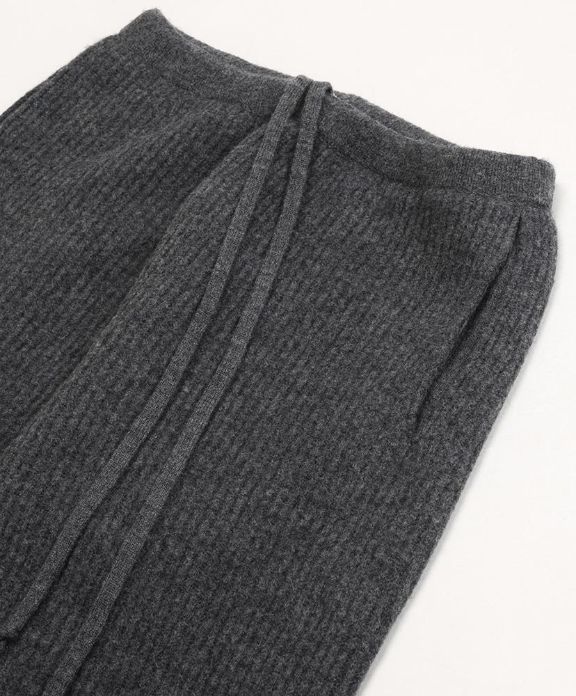 Milled French Merino Rib Knit Pants(3(MEN) Charcoal Gray