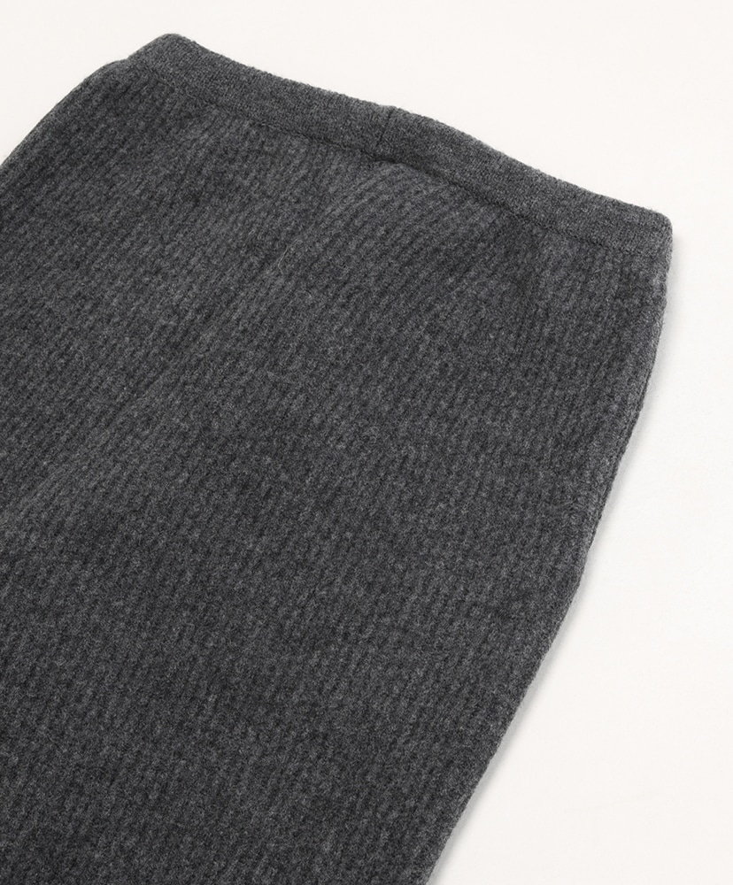 Milled French Merino Rib Knit Pants(3(MEN) Charcoal Gray
