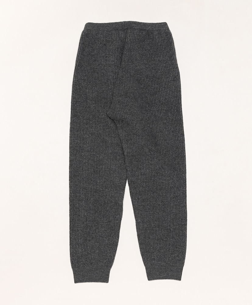 Milled French Merino Rib Knit Pants(3(MEN) Charcoal Gray