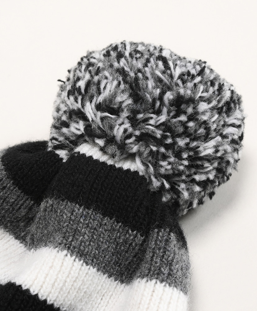 Wool Hat Border(FREE Gray Black White/グレーブラックホワイト): Corgi