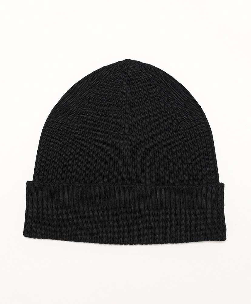 Solid Wool Knit Cap(FREE Black/ブラック): BATONER