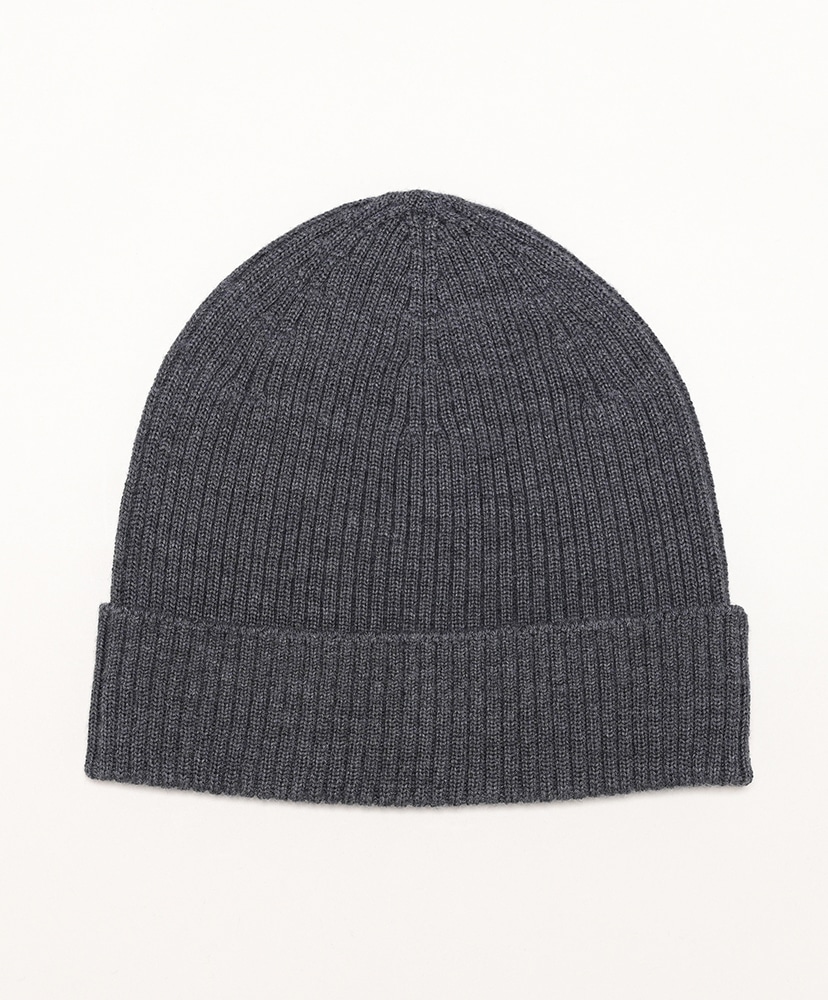 Solid Wool Knit Cap(FREE Black/ブラック): BATONER