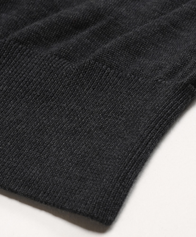 Women Baby Wool Crew Neck Cardigan(1(WOMEN) Black/ブラック): BATONER