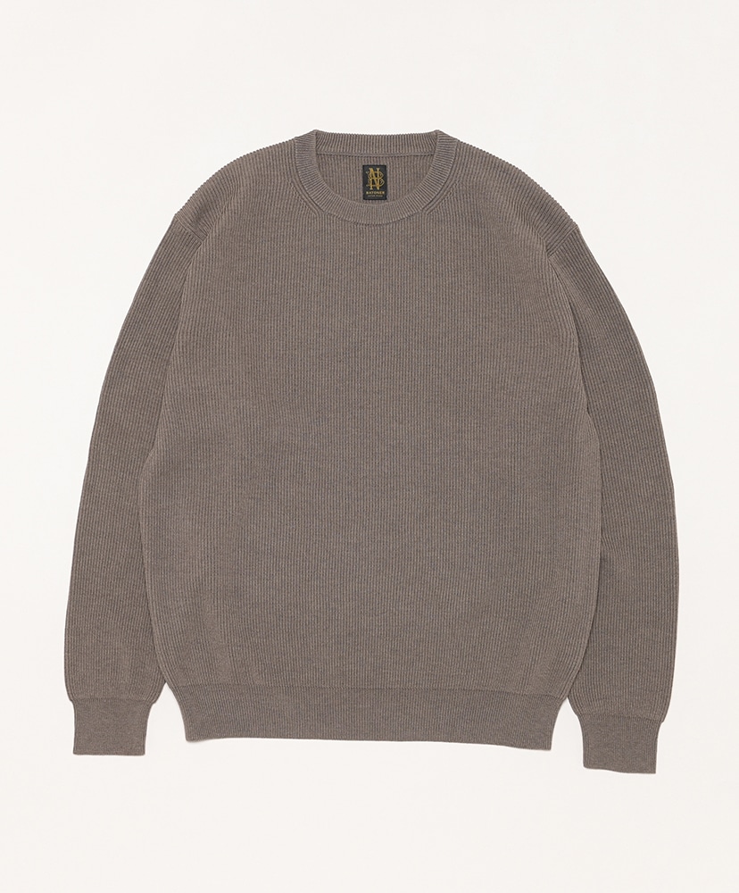 Men Super High Twist Crew Neck(2(MEN) Black/ブラック): BATONER