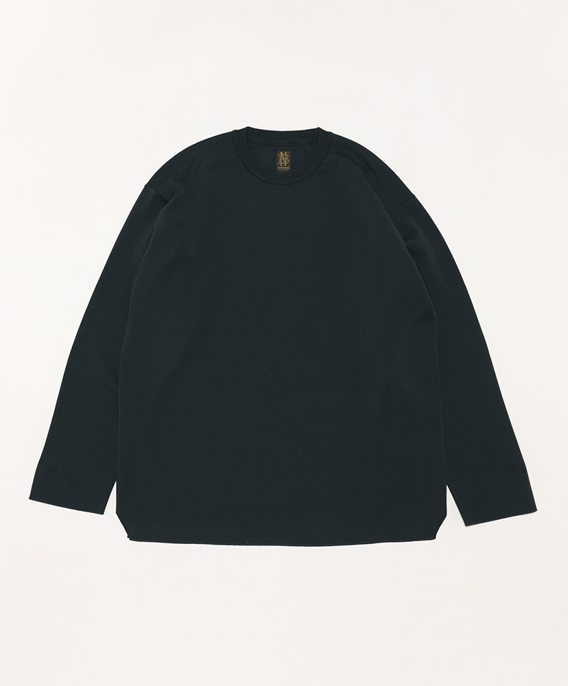 Men 32G Smooth Wool Crew Neck(1(MEN) Black/ブラック): BATONER