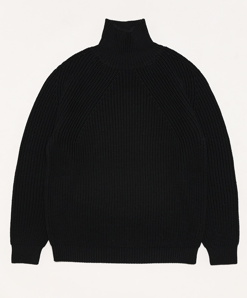 Men Signature Turtle Neck(2(MEN) Black/ブラック): BATONER