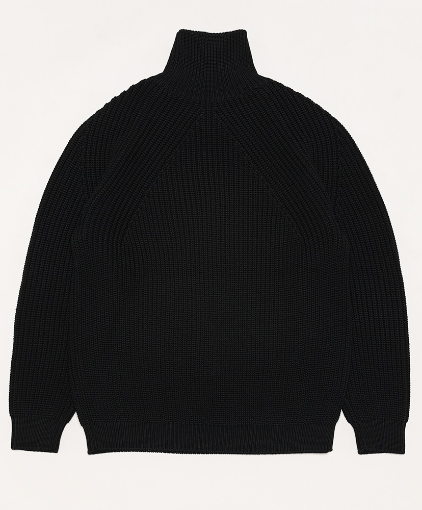 Men Signature Turtle Neck(2(MEN) Black/ブラック): BATONER