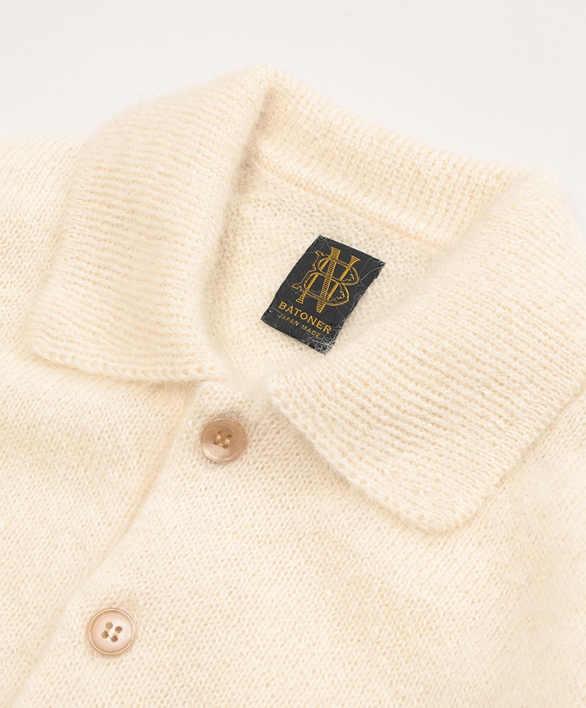 美品 BATONER バトナー PURE MOHAIR POLO モヘヤポロ | nate-hospital.com